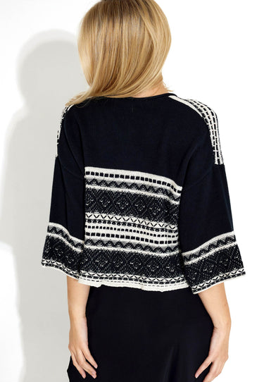 BOURETTE PRINTED CARDIGAN 09562 - Patterned