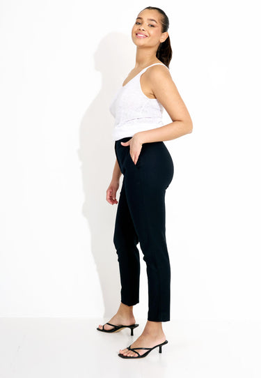 03521 PANTALONE CIDETT, FONDO E VITA - Blå
