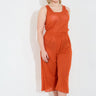 LINEN JUMPSUIT - Orange