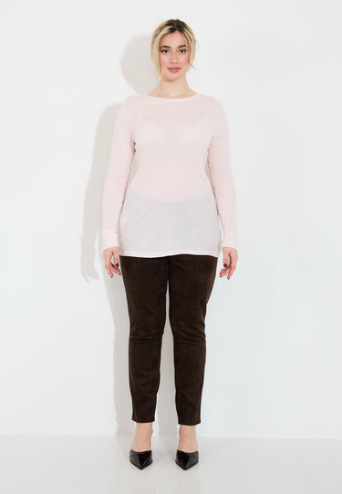 RIBBED T-SHIRT - Rosa