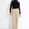 03568 PANTALONE LARGO IN FLANELLA - Brun