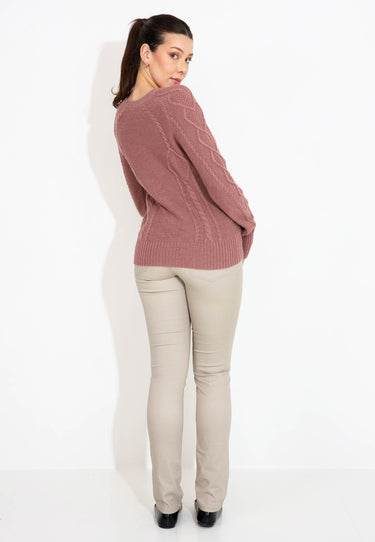 RUNDHALSPULLOVER 09567 - Rot