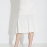 VISCOSE MINI SKIRT 00512 - Vit