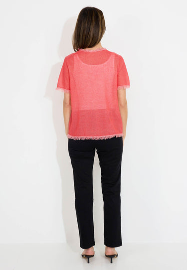 TOP-PULLOVER - Rot