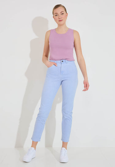 VISCOSE STRETCH TOP 00511 - Rosa
