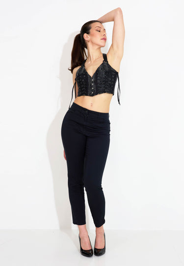 5 POCKET TROUSERS - Black