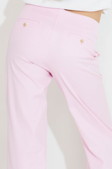 Weite Hose aus Baumwollstretch 09008 - Rosa