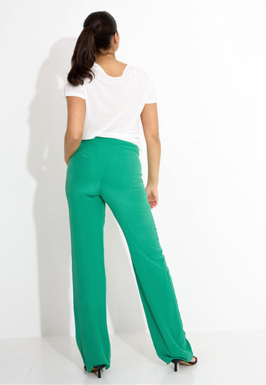 03657 TROUSERS SILK LINEN - beige
