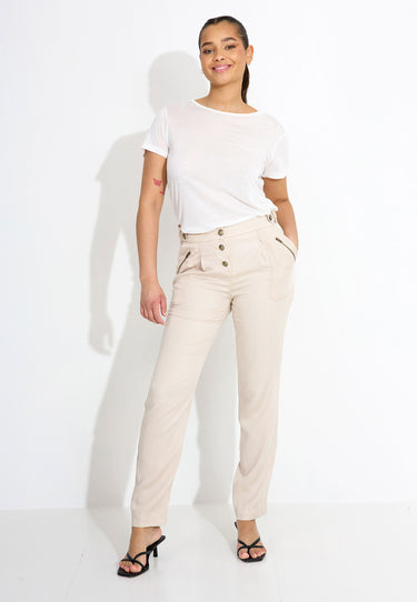 09116 TROUSERS - beige