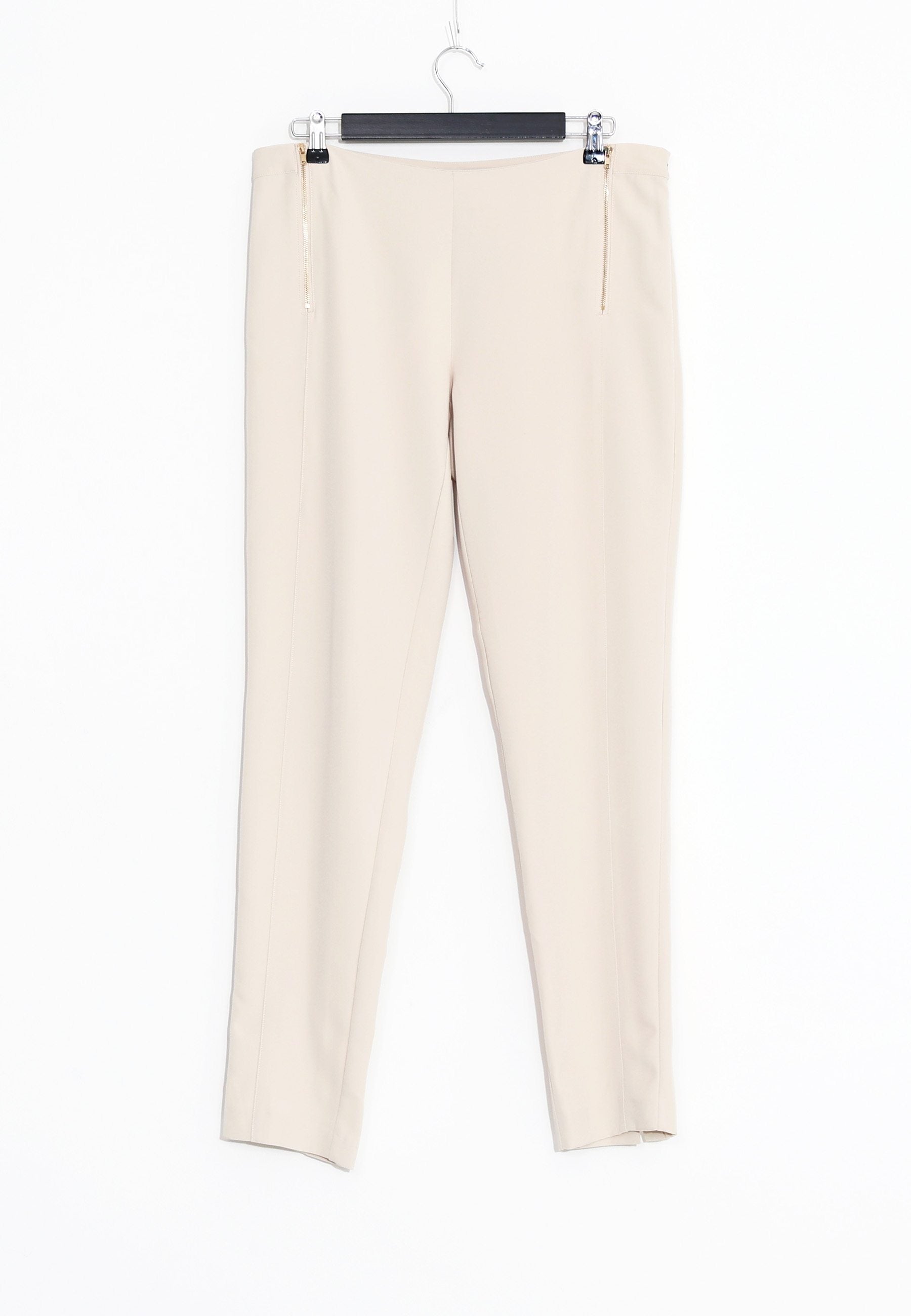 SLIM TROUSERS CADY STRETCH - Beige