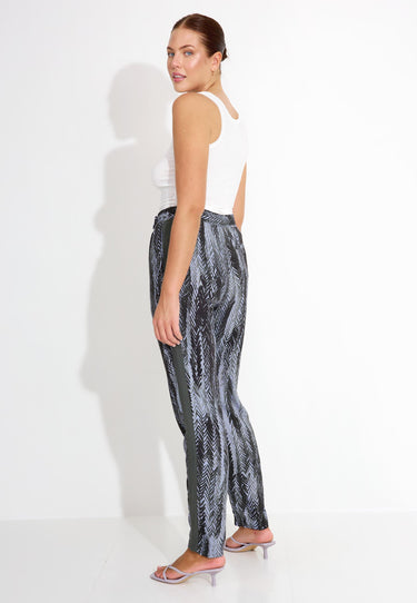 09048 PRINTED TROUSERS - Flerfärgad