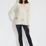SWEATER VIS STR V NECK - gul