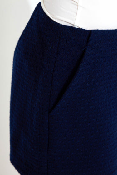 Bouclé-Shorts - Abendblau