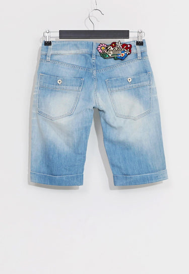 JEANS SHORTS - Light blue