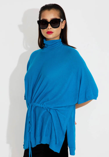 MAGLIA PINCHO CASHMERE - Blå