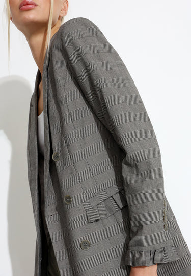 JACKET OXFORD TWIST - Small plaid