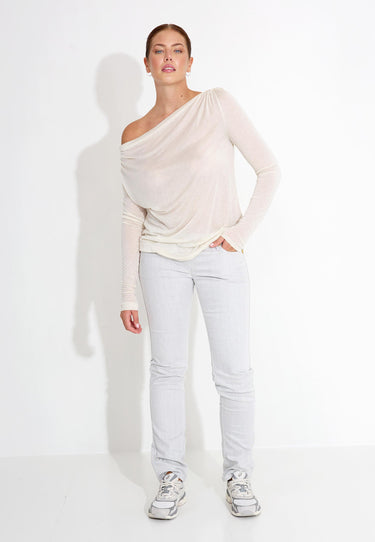 JERSEY T-SHIRT - Beige