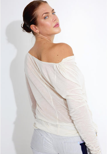 JERSEY T-SHIRT - Beige
