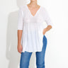 09547 FLAX SWEATER - Vit