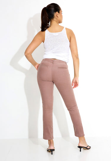 09568 TROUSERS - Ljusbeige