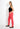 03525 BOYFRIEND TROUSERS TENCEL - Röd