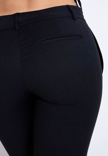 PANTALONE DRITTO MISTO LANA ST - Schwarz