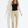 PANTALONE IN RASO DI COTONE - beige