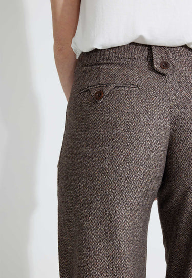 TWEEDHOSE - Luxusbraun