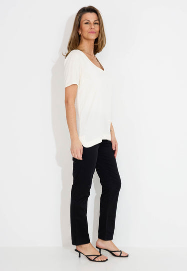 KIMMIN SNAKE JACQUARD T-SHIRT - Off-White