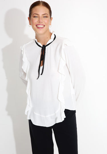 LISALOTTA BLOUSE SEASON 184 - Vit