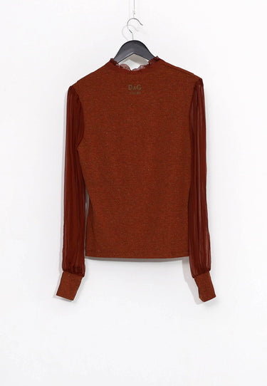 BLUSE - Klares Orange