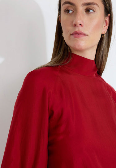 BLUSE - Rot