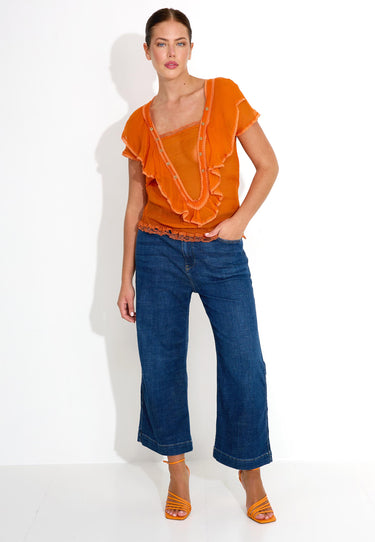 BLUS CAMICIA - Orange