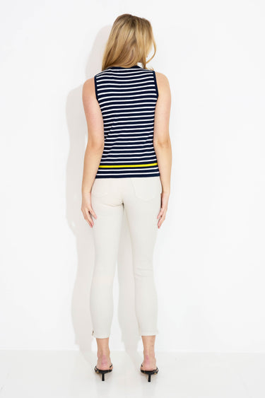 BAUMWOLL-TANKTOP MIT BRETON-STREIFEN - gestreift
