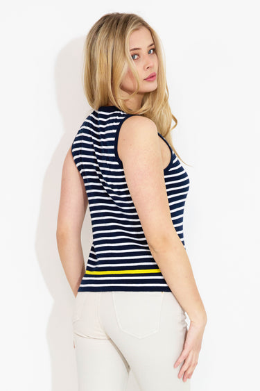 BAUMWOLL-TANKTOP MIT BRETON-STREIFEN - gestreift