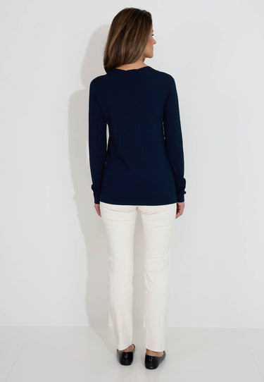 AUBENAS SWEATER - Navy blue