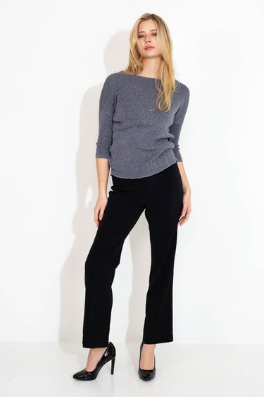 MAXI-RIPPPULLOVER - silber