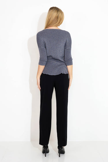 MAXI-RIPPPULLOVER - silber