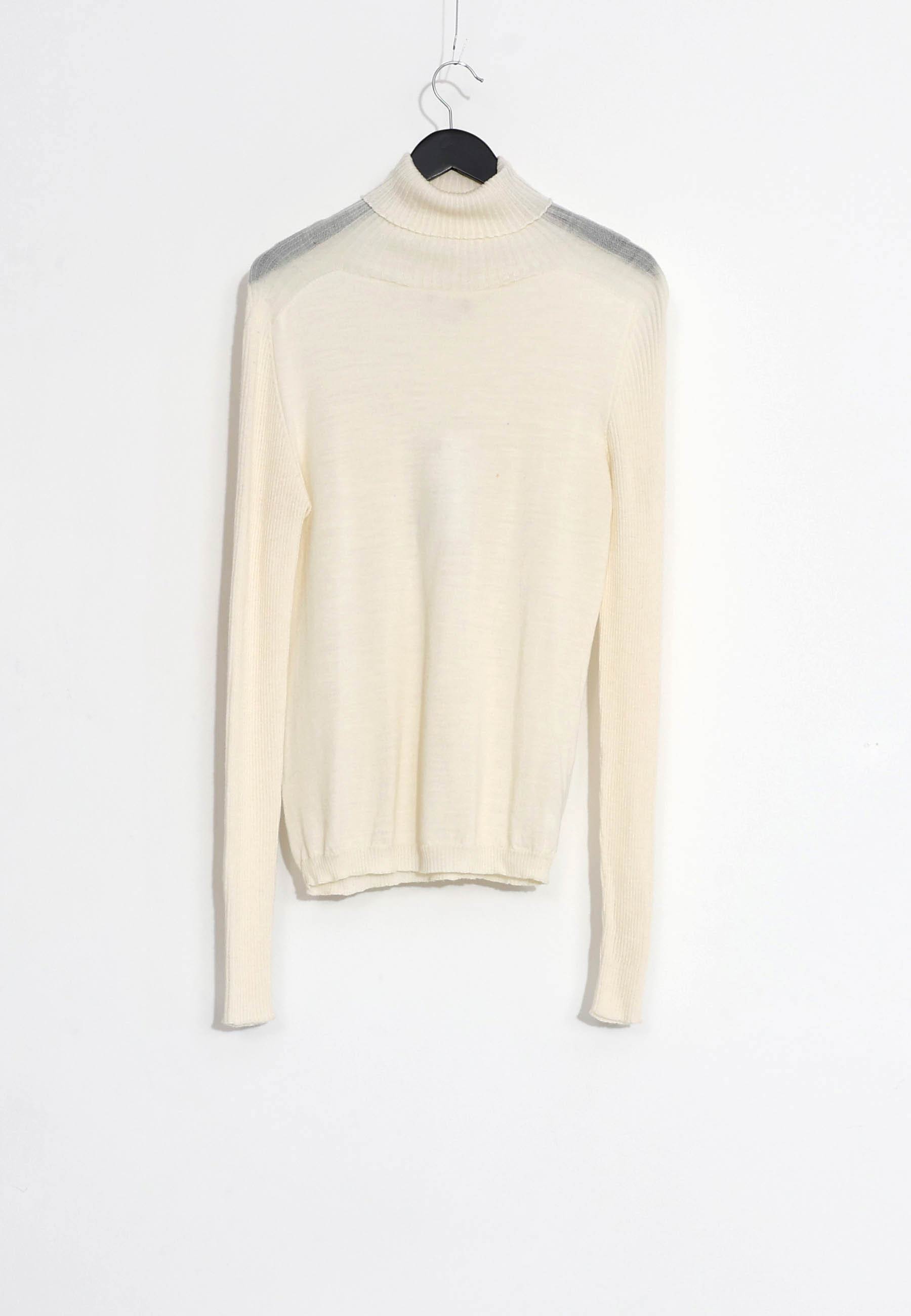 SWEATER TURTLE NECK RIB MIX - Vit