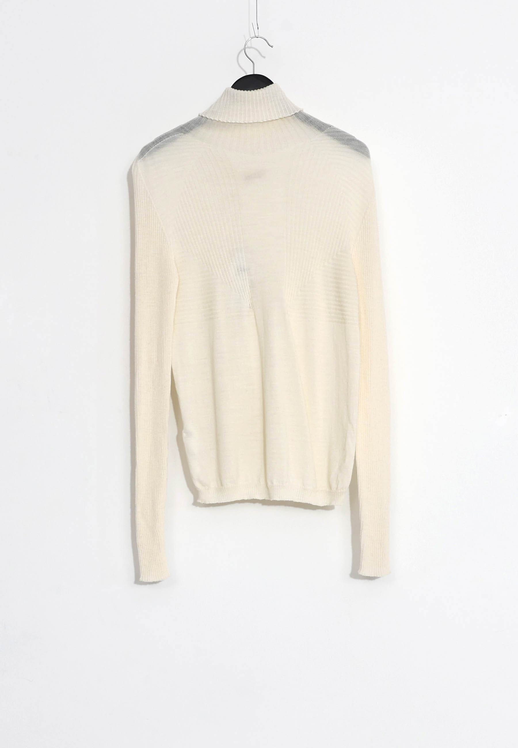 SWEATER TURTLE NECK RIB MIX - Vit