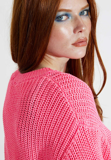 BECKI KNIT STRICKWAREN - neonpink