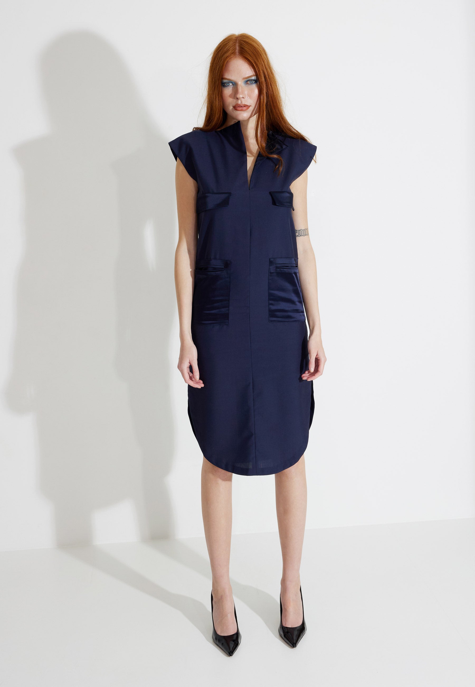 DEBORAH DRESS - Navy