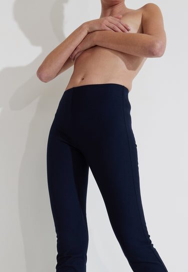 LEX GABARDINE-HOSE - Marineblau