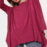 TRICOT MISTO CACHEMIRE - Cerise