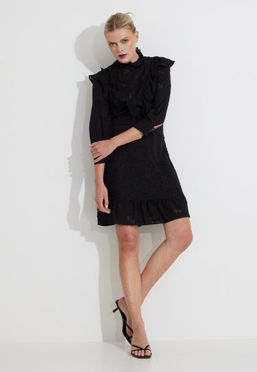 MADDOX SILK DRESS - Black