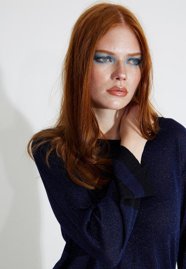 NILLA O-NECK KNIT - Sweater - Total Eclipse