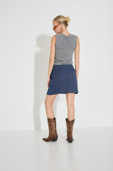 TRIBORT SKIRT - Indigo
