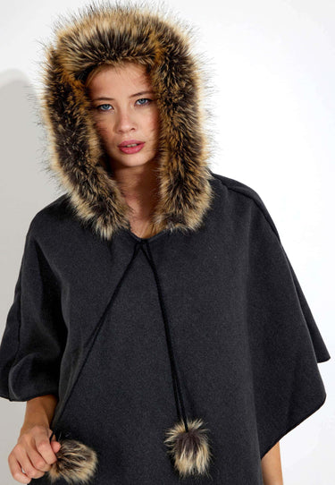 PONCHO - Grau