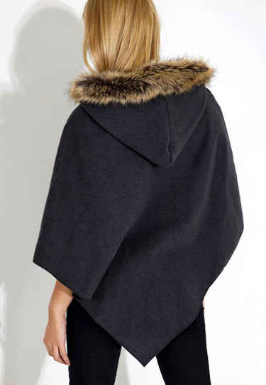 PONCHO - Grau