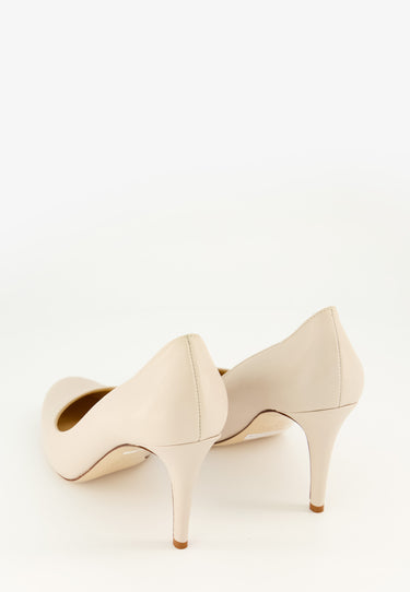 BEIGE PUMPS RUNDAD TÅ - Beige